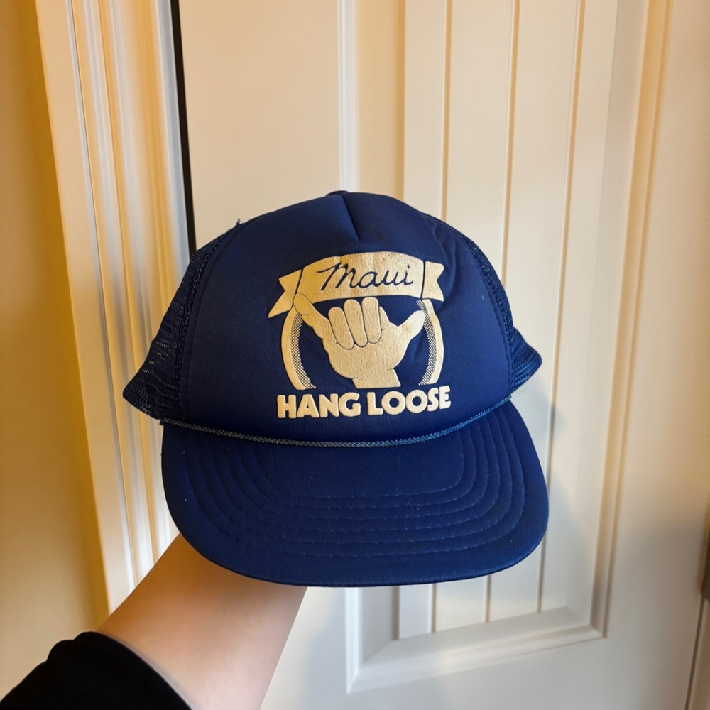 Hang Loose Blue Trucker Hat